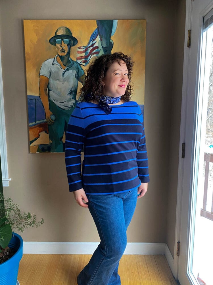 Talbots Breton and Flare Jeans 1 Talbots Breton review