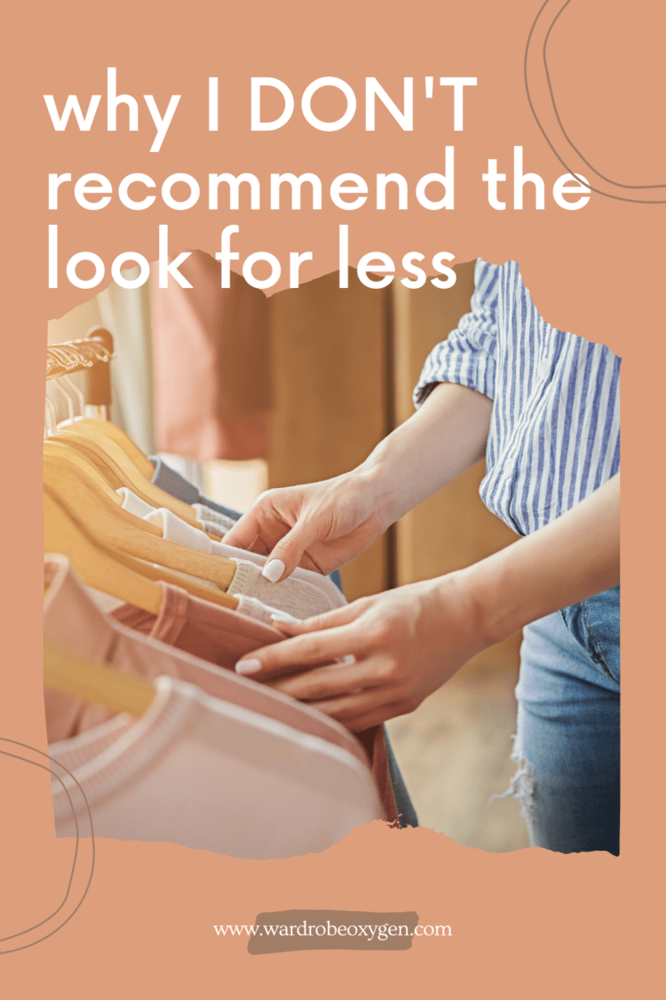 Why I don't recommend the look for less