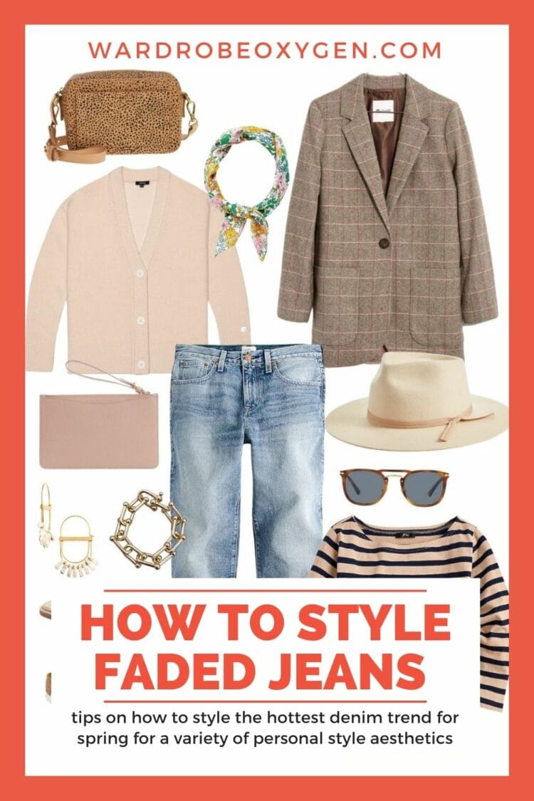 How to Style Faded Jeans for Spring 1 how to style faded jeans for spring by wardrobe oxygen
