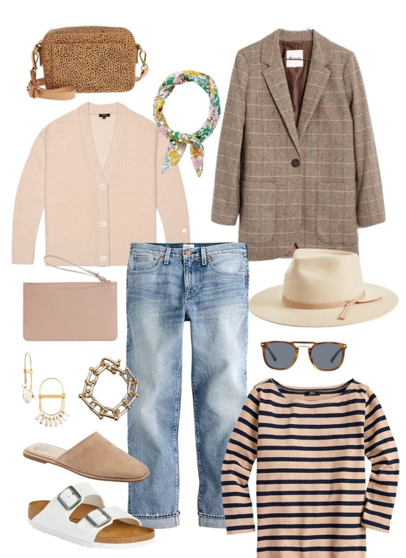 how to style faded jeans for spring