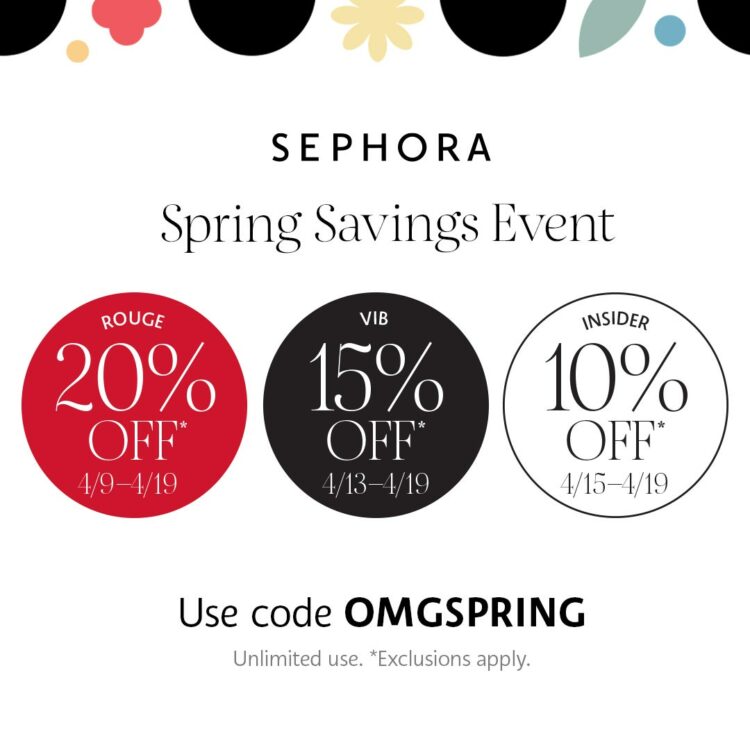 Sephora 2021 Spring Savings Event 1