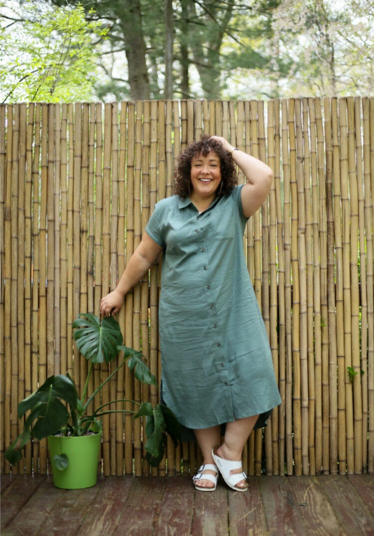 Universal Standard Dune linen dress