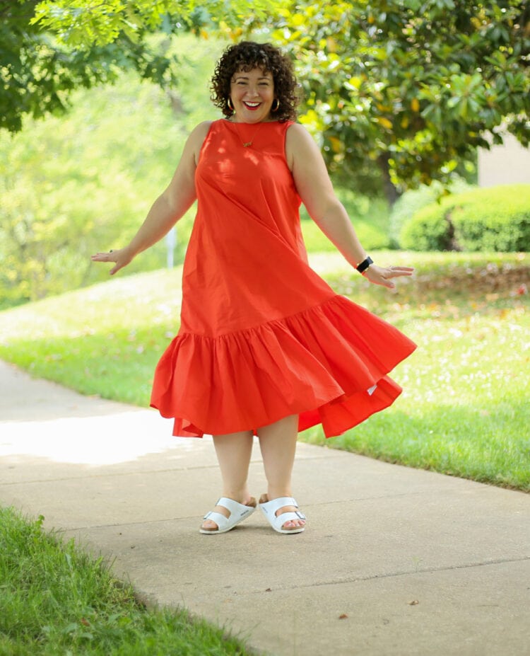 target red dress