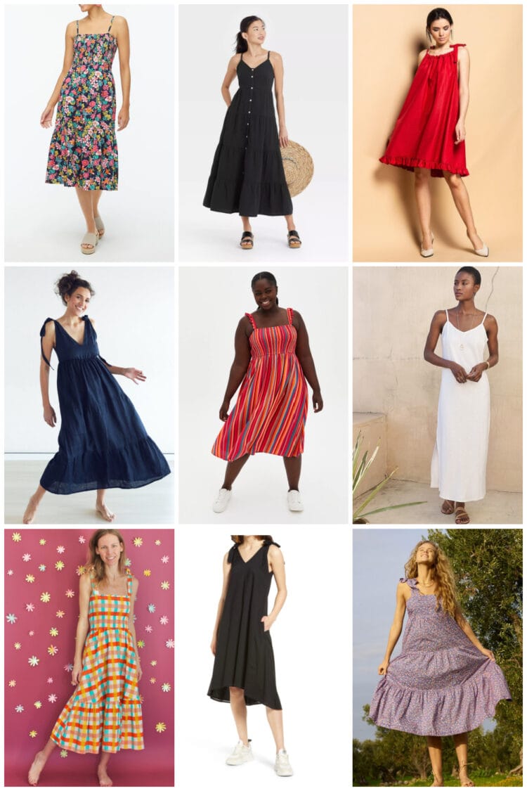 adjustable strap sundresses