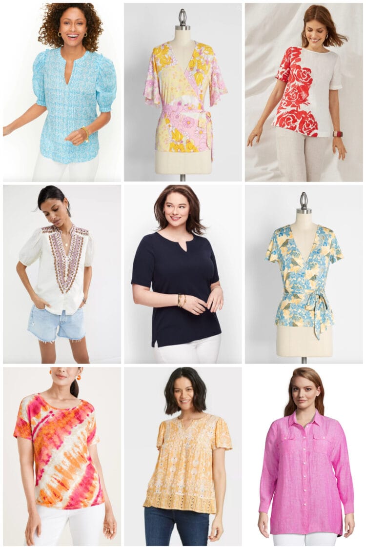 plus size short sleeved tops for summer