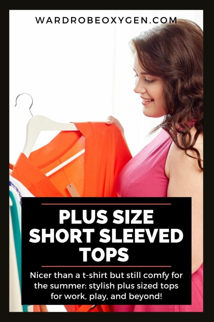 16+ Plus Size Short Sleeved Tops: When You Want Something Nicer Than a T-Shirt 1 plus size short sleeved tops for summer by Wardrobe Oxygen