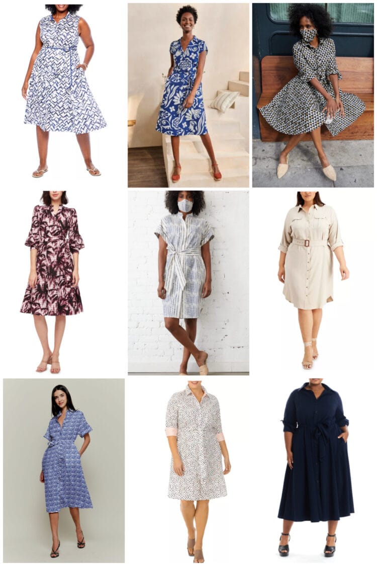 shirtdresses are a great choice for summer work dresses. They look professional and keep you cool.
