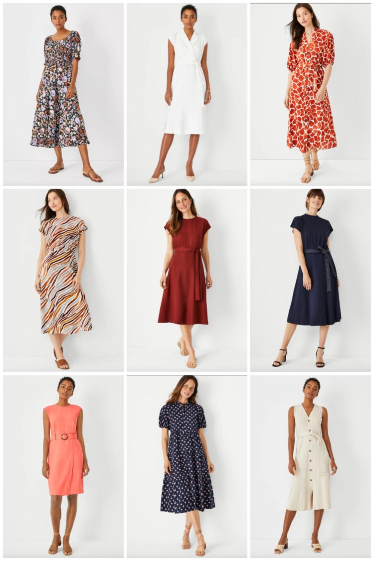 work friendly dresses from Ann Taylor