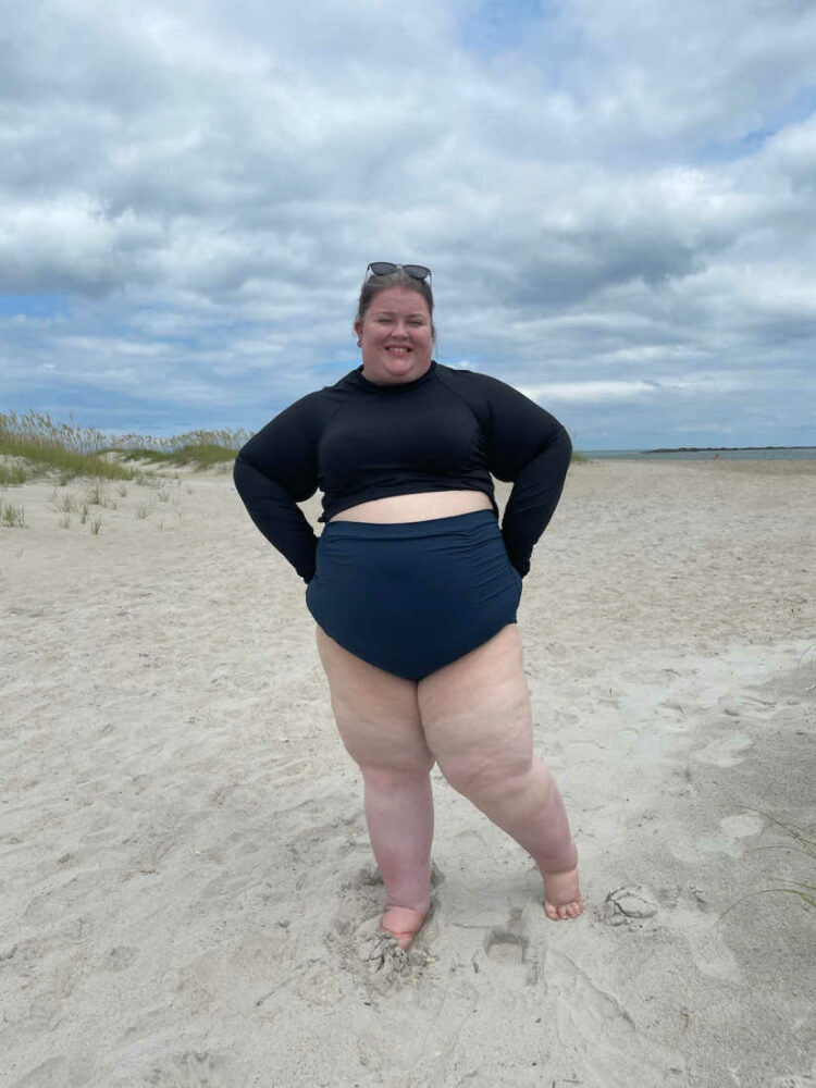 I'm plus-size & did an XXL Target haul - I don't feel supported by the  bikini, I fear a boob will fly out at any moment