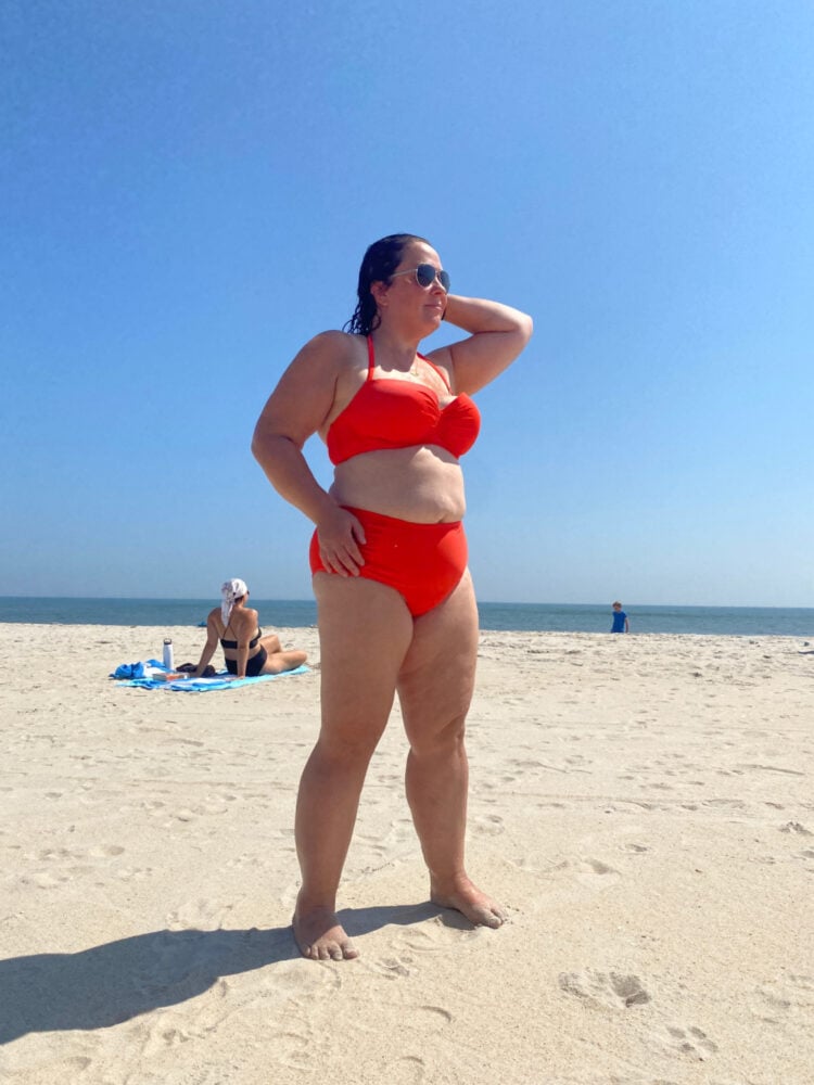 Love this bathing suit! It's a 16 from . The most comfortable bathing  suit I've ever owned : r/PlusSizeFashion