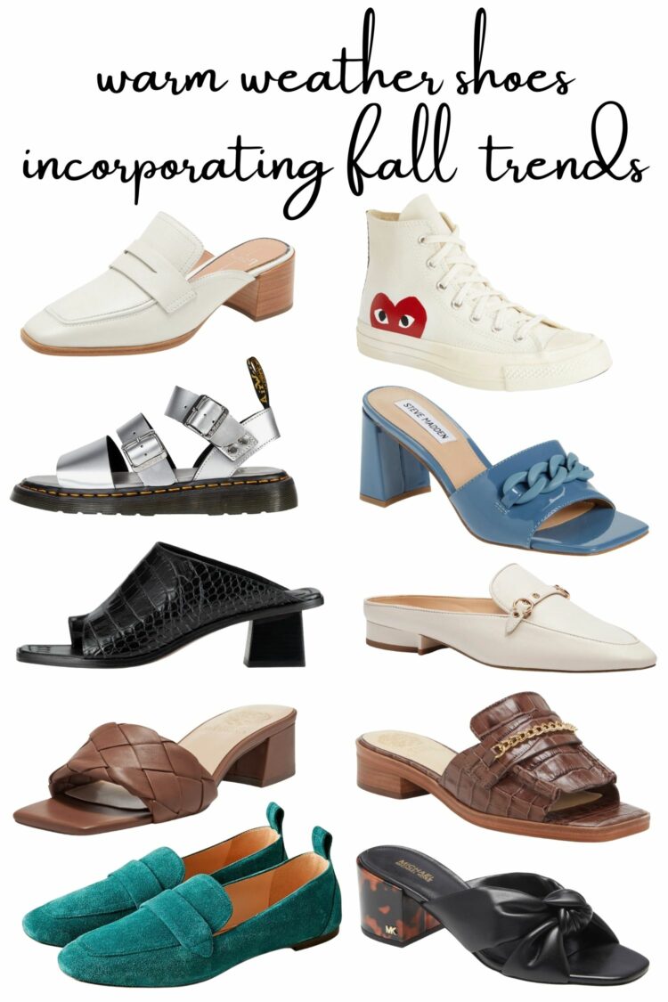 fall shoe trends for warm climates