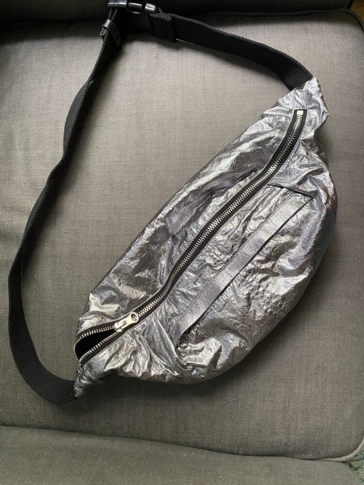 isabel marant nooni belt bag silver
