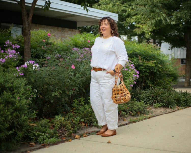 Summer to fall neutral outfit