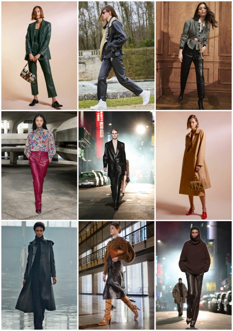 leather trend for fall