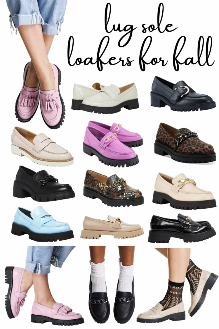 lug sole loafers for fall