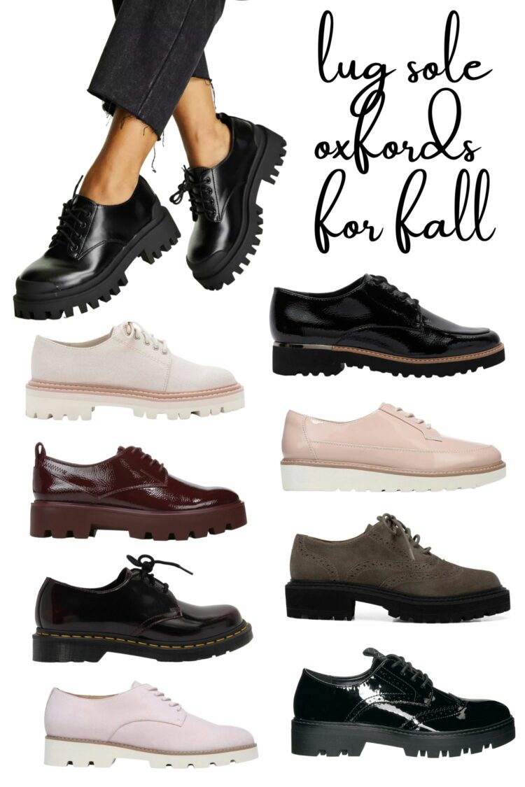 lug sole oxfords for fall