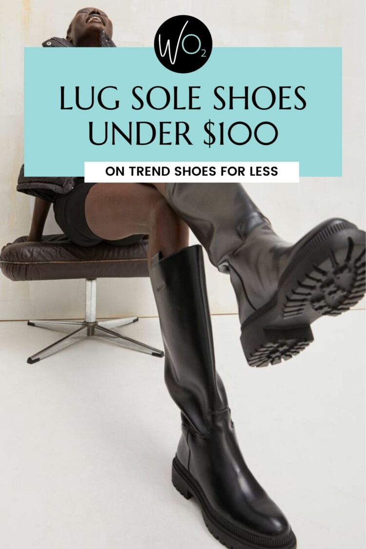 lug sole shoes under $100 for fall by Wardrobe Oxygen
