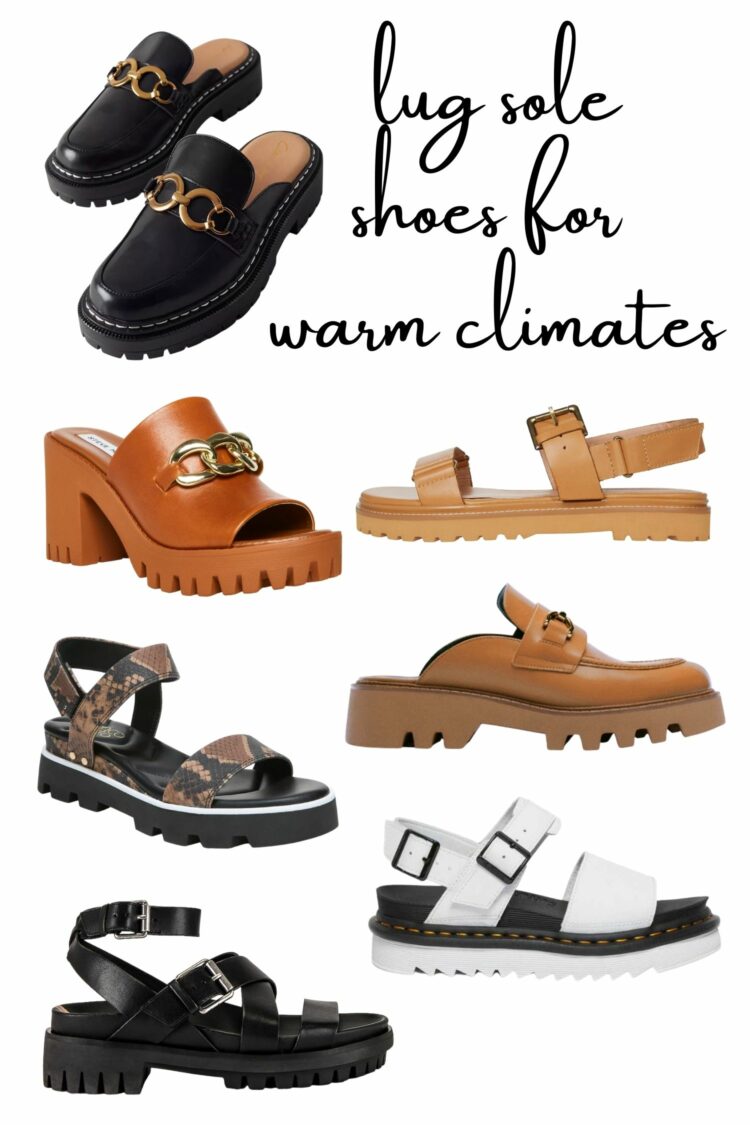 lug sole shoes under 100 for warm climates