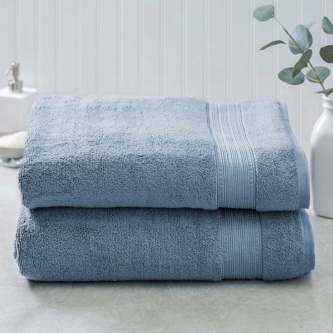 Liz Claiborne Signature Plush Bath Towel Collection, One Size , Blue