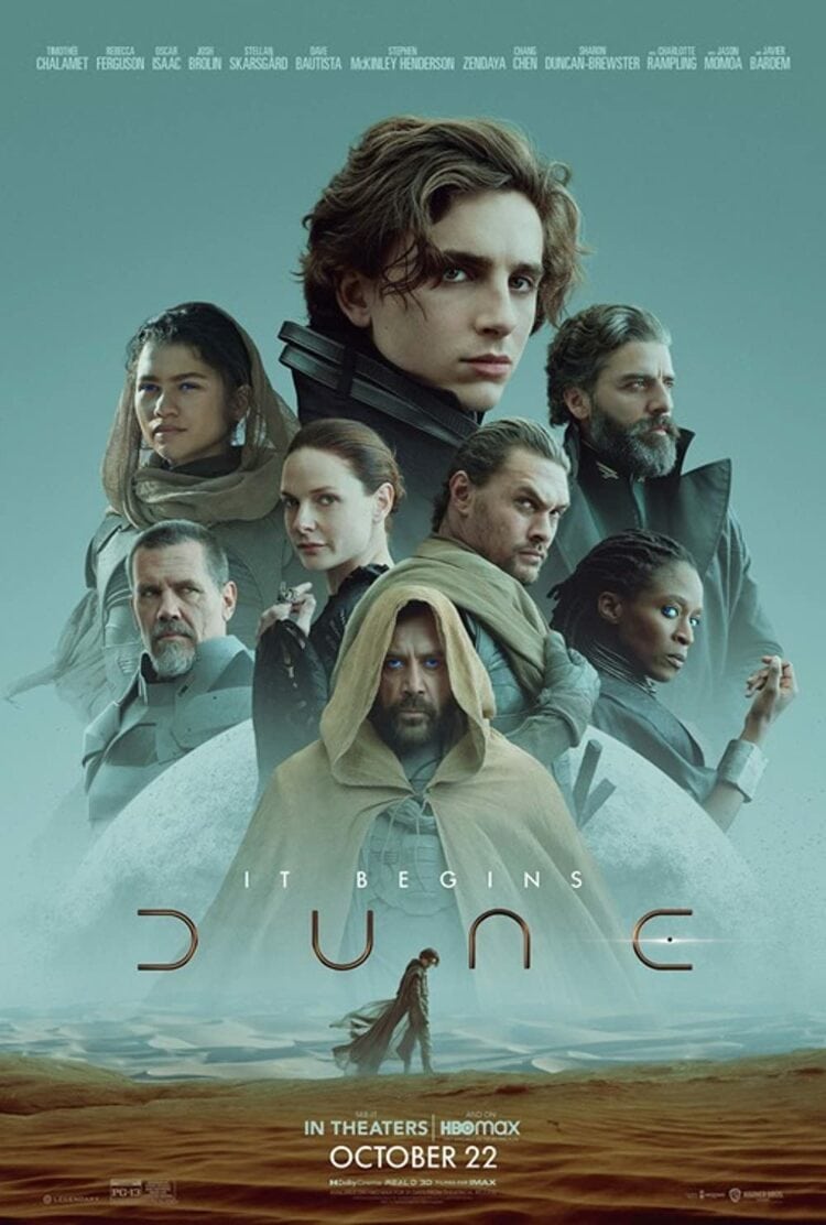 Movie poster for the 2021 film Dune