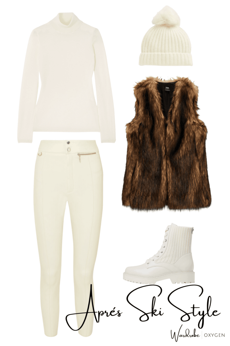 glamorous apre ski outfits