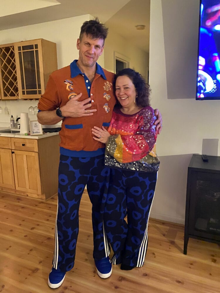 marimekko x adidas track pants