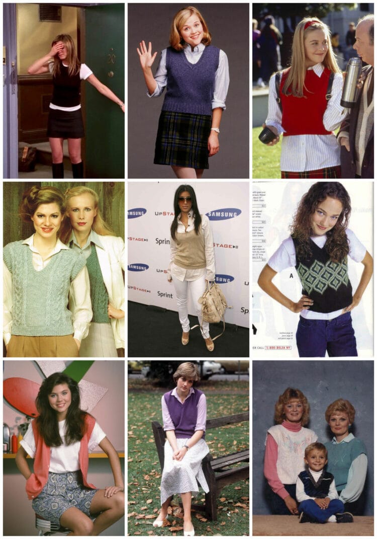 sweater vest trend 90s 2000s