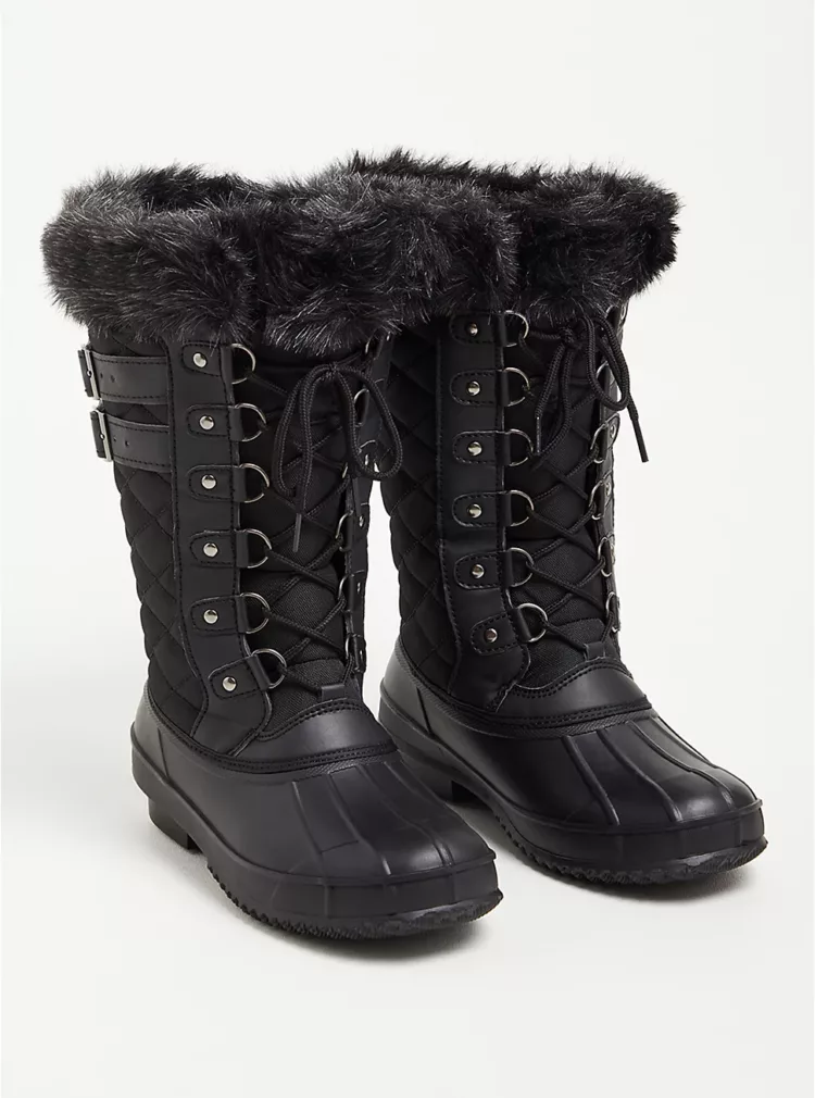 wide calf snow boots