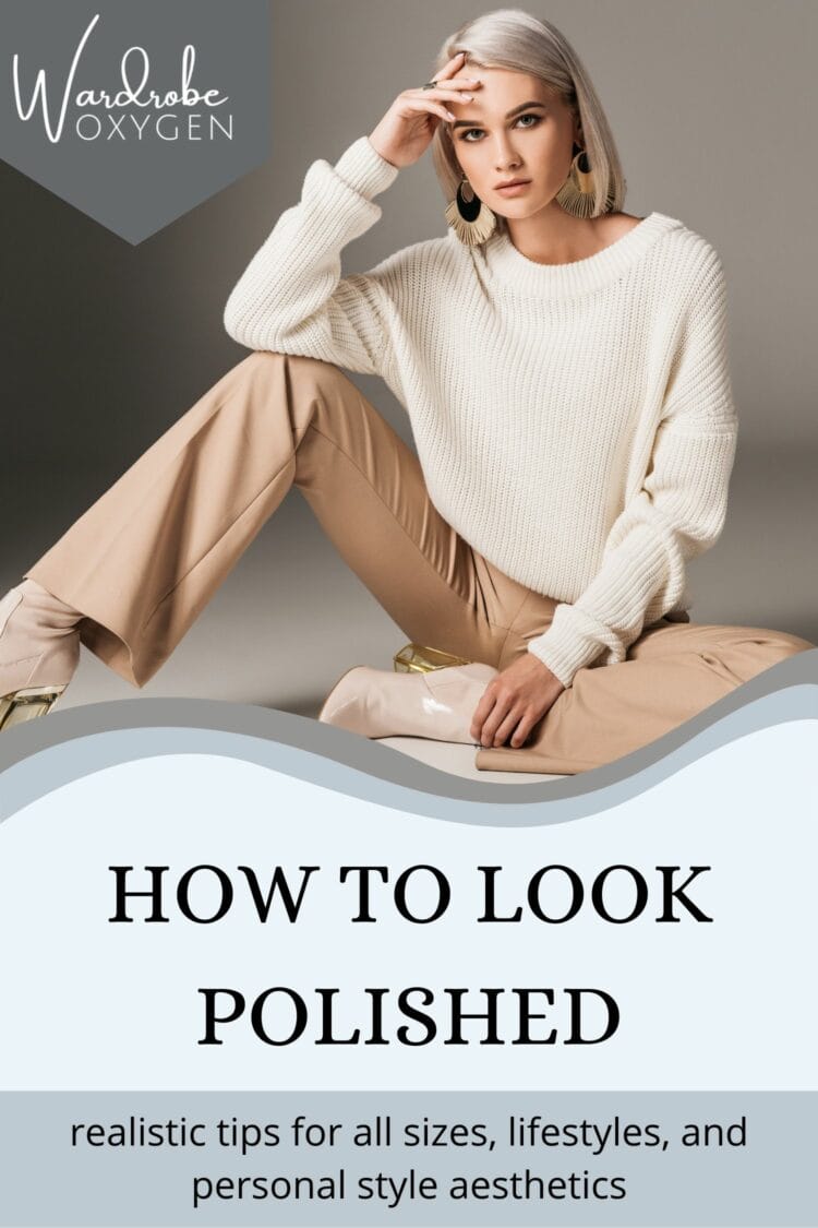 tips on how to look polished by over 40 midsized fashion blogger Alison Gary of Wardrobe Oxygen