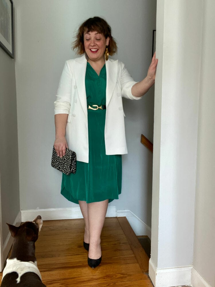 how to style the ever by x dress for work