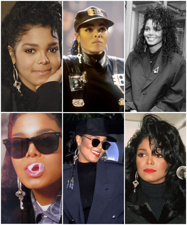 janet jackson key earring