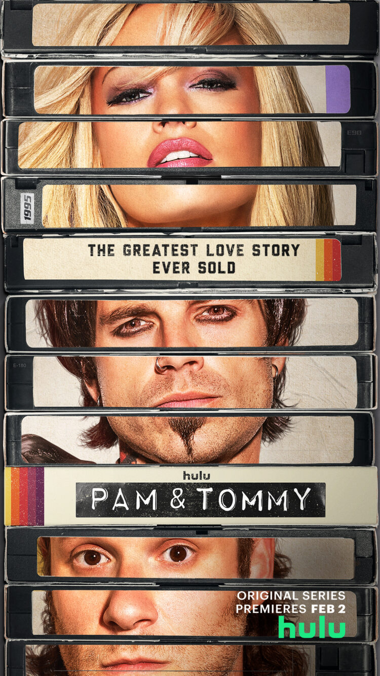 pam and tommy. movie poster
