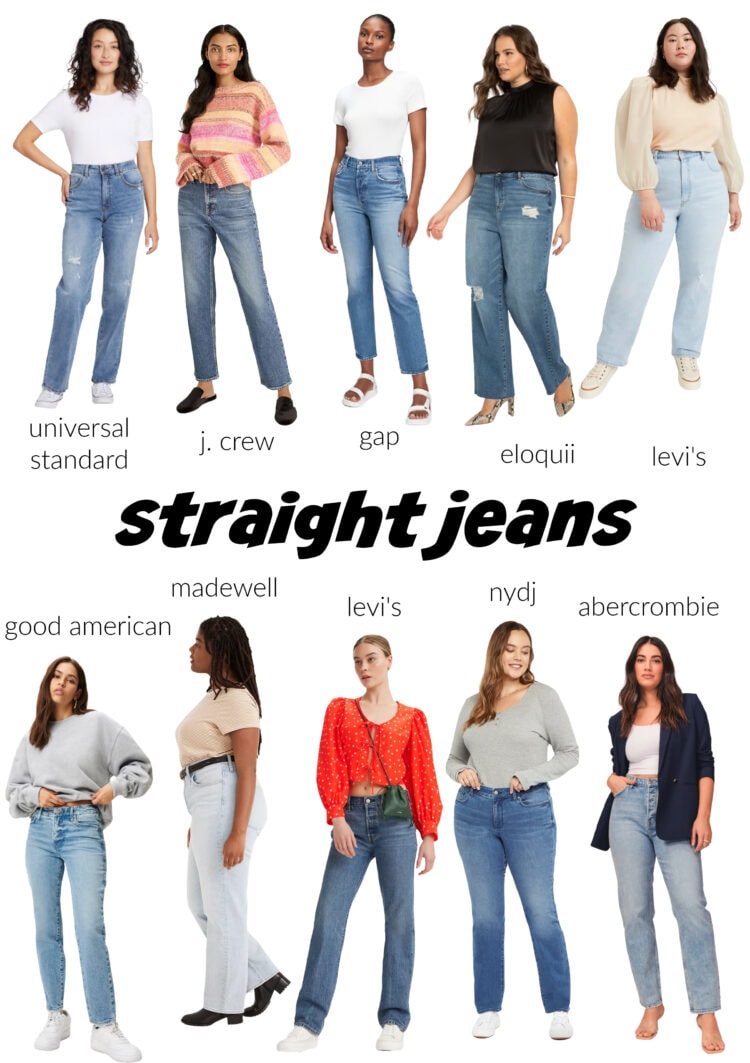 best straight jeans for women