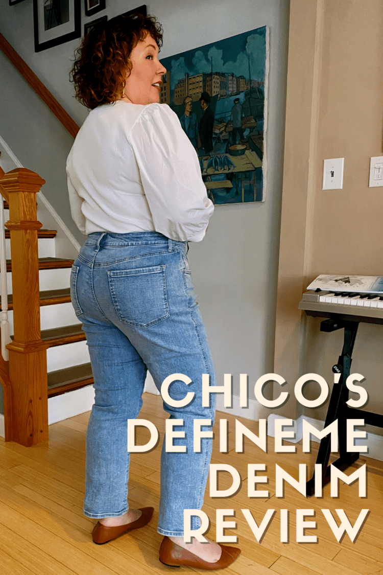 Chico's DefineMe Denim Review: 3 Pairs Tried with Photos and Honest Thoughts 1 Chico's DefineMe Denim Review by Wardrobe Oxygen