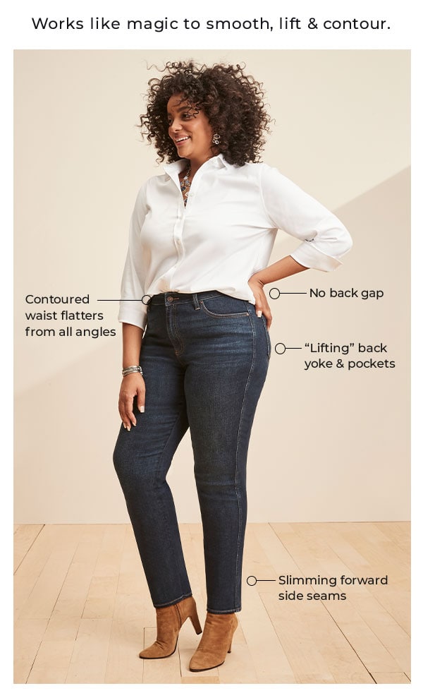 Chico's DefineMe Denim review by Wardrobe Oxygen who tries on three pairs of these new jeans from Chico's and shares her honest thoughts.