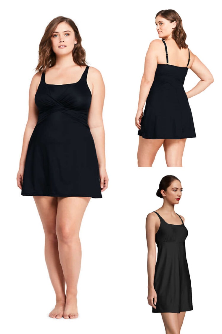 stylish swim dress for large busts