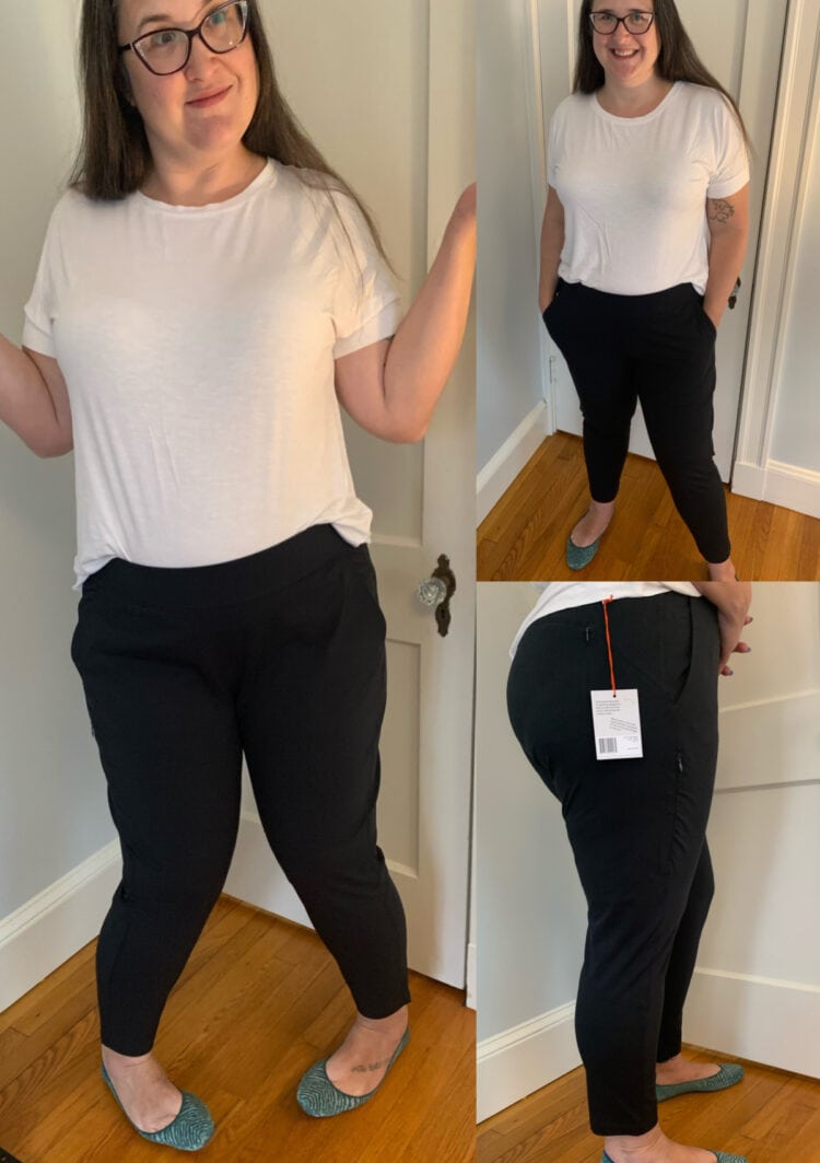 Grace modeling the Alder Apparel open air pant