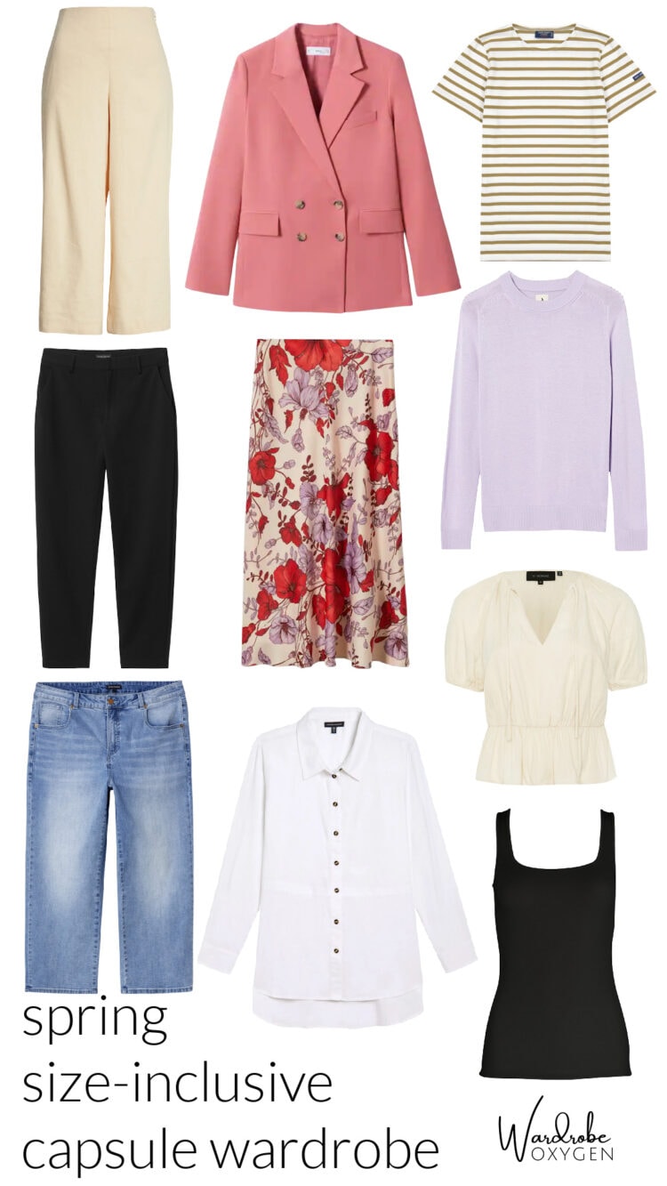 spring to summer capsule wardrobe from 10 size inclusive garments by wardrobe oxygen