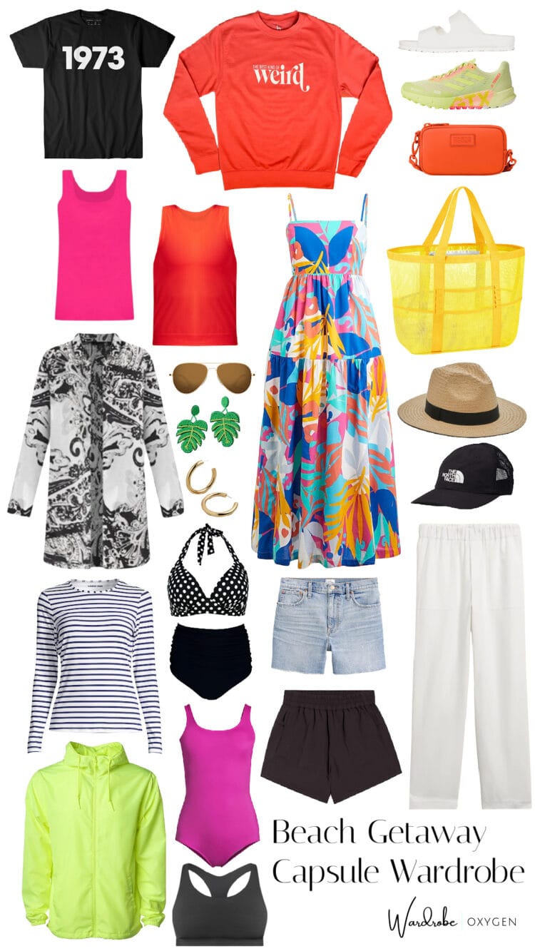 beach getaway capsule wardrobe