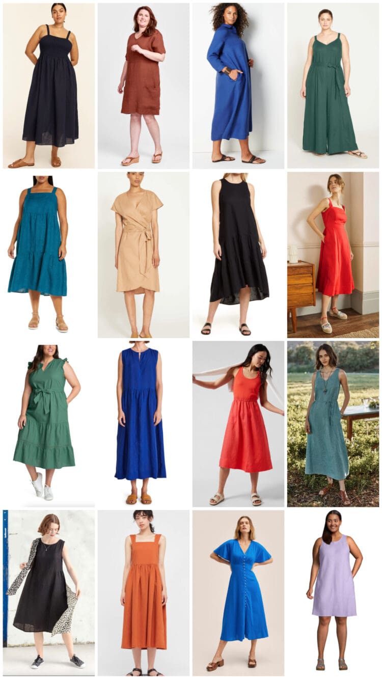 best linen dresses for women