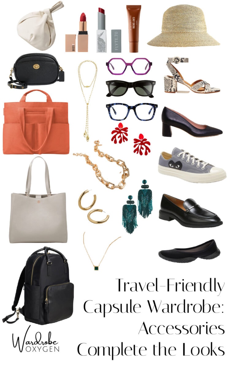 travel friendly capsule wardrobe accessories