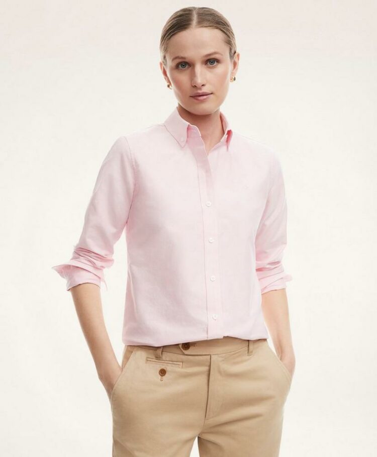 Baby pink shirt for ladies cheap