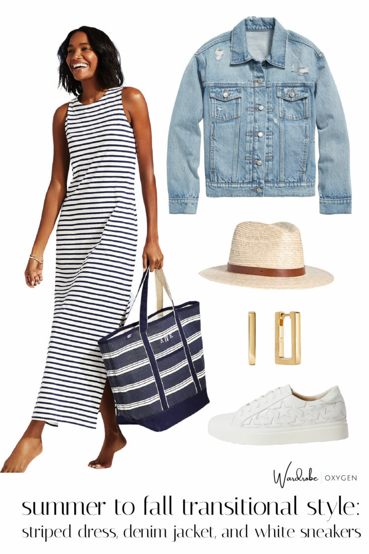 how to style a striped dress