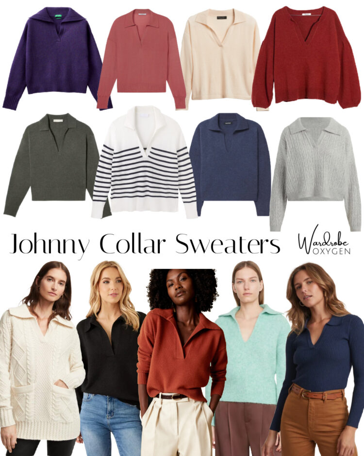 johnny collar sweaters