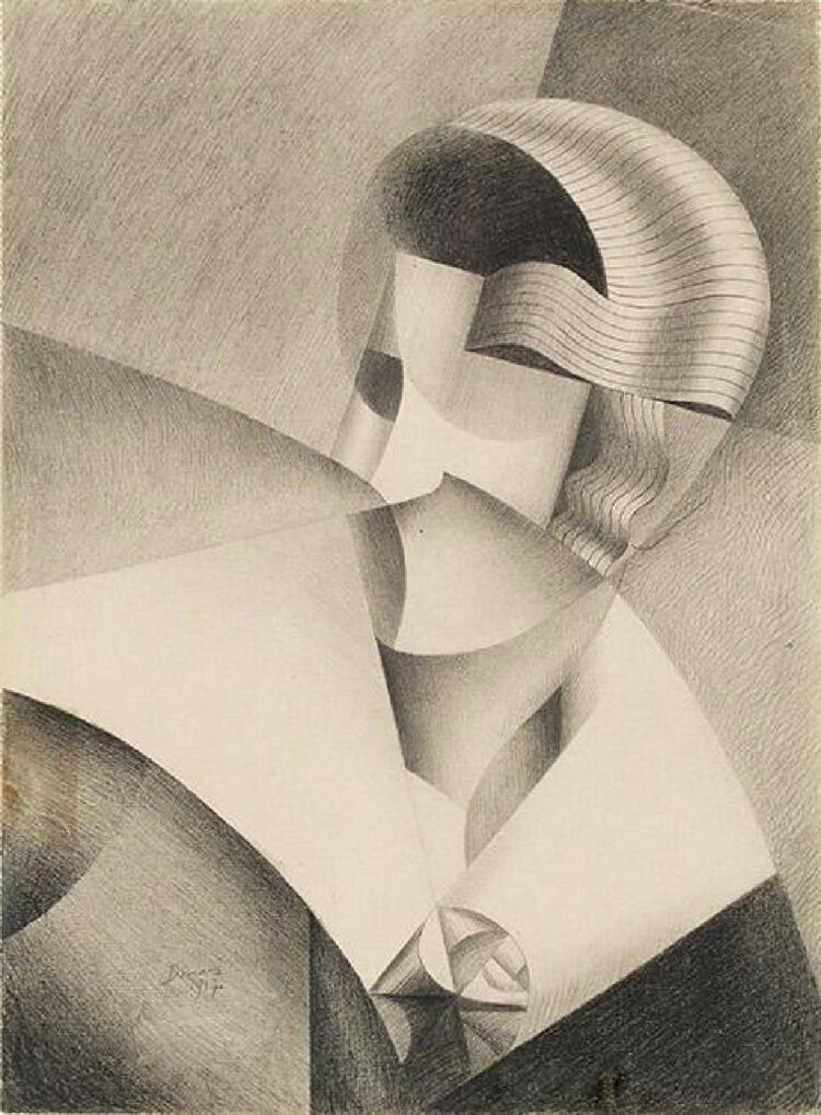 marthe donas cubist head