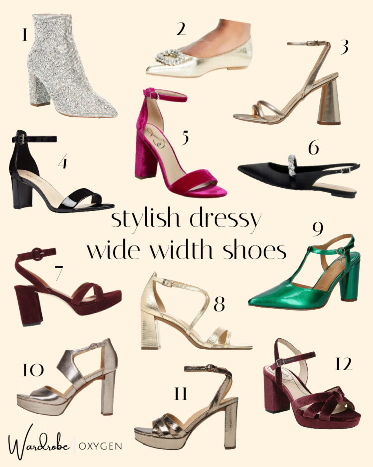 stylish dressy wide width shoes
