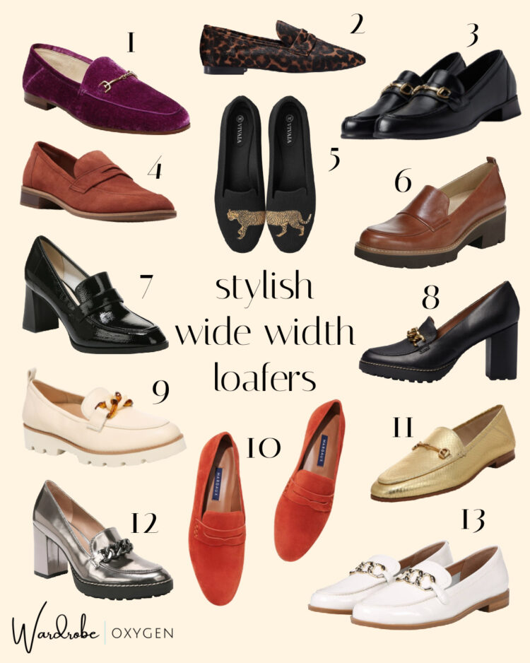 stylish wide width loafers