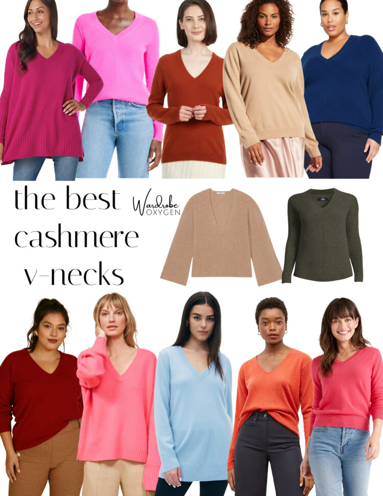 the best cashmere v neck sweaters