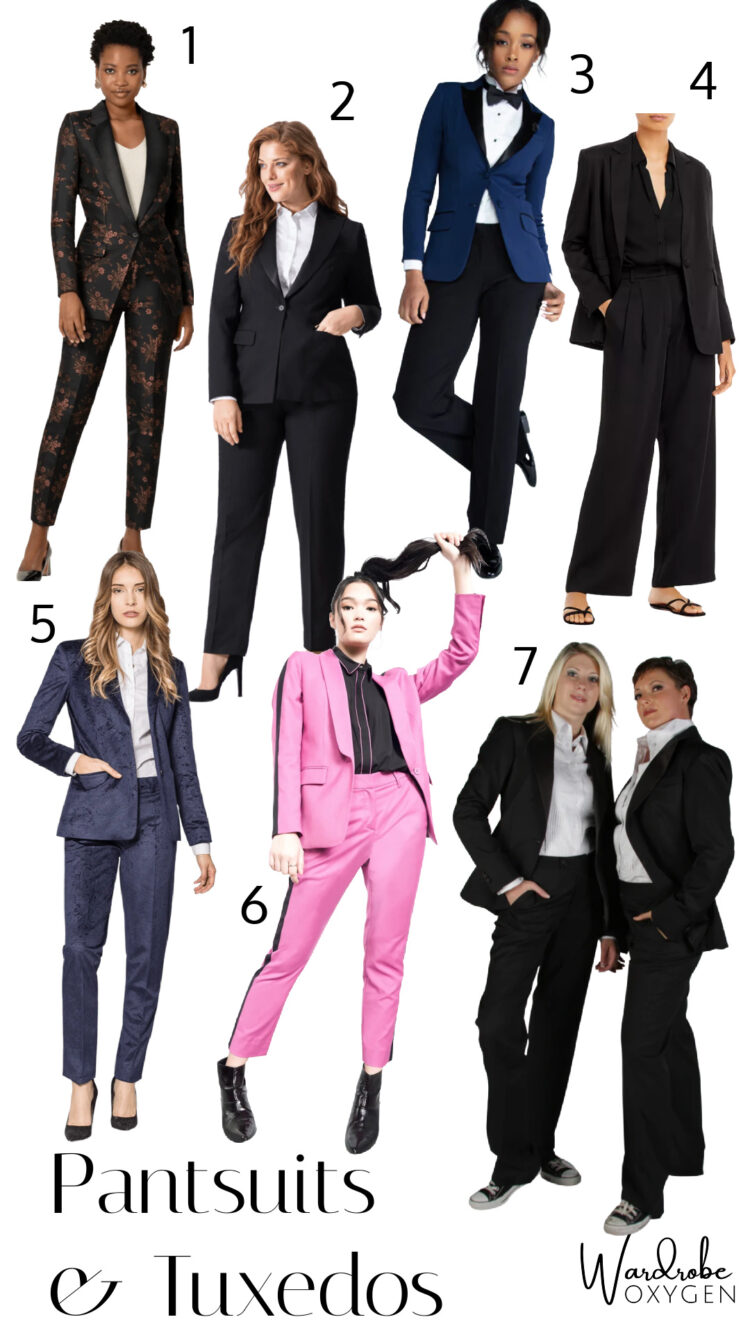 womens tuxedos and cocktail pantsuits