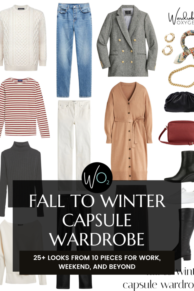A fall to winter capsule wardrobe by Alison Gary of Wardrobe Oxygen